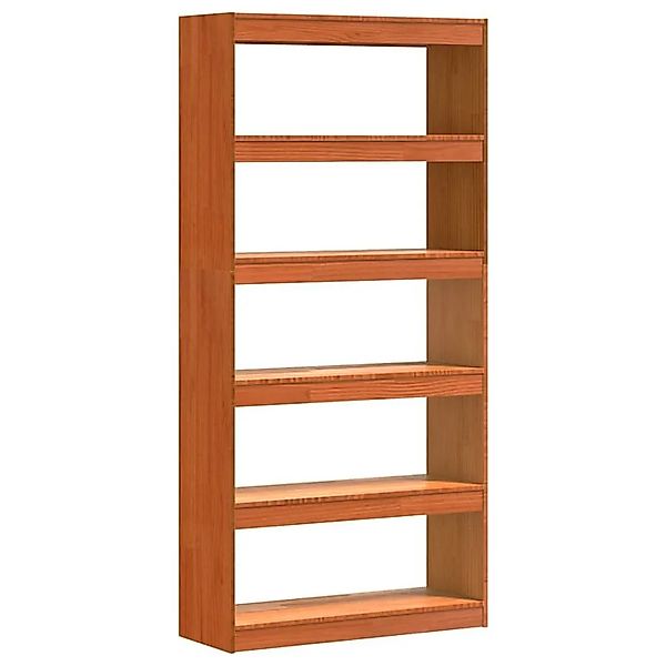 vidaXL Bücherregal Wachsbraun 80 x 30 x 167,5 cm Massives Kiefernholz 86987 günstig online kaufen