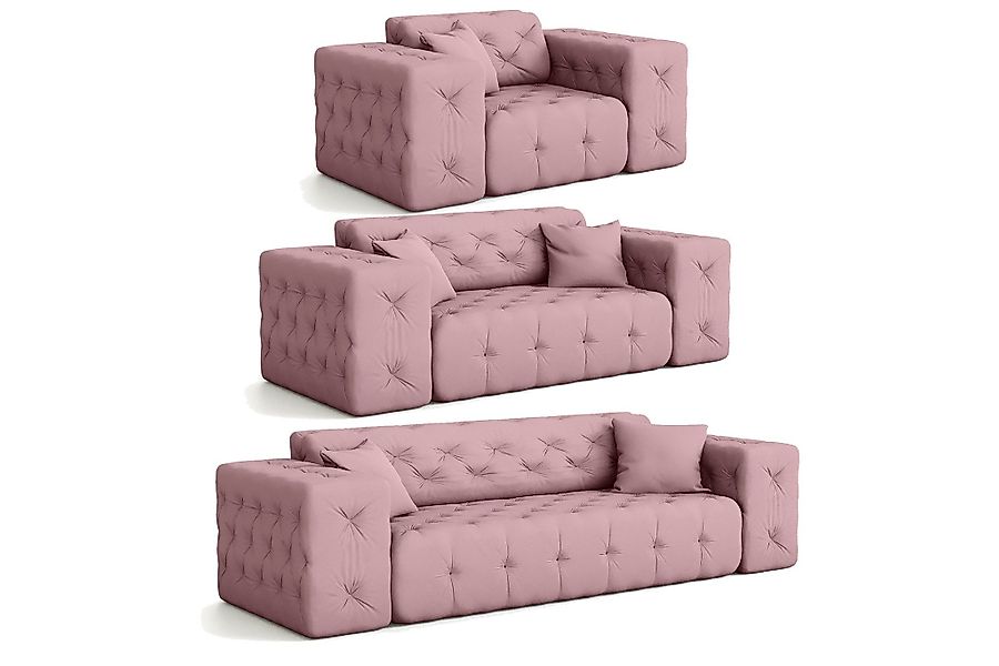 Fun Möbel Polstergarnitur Sofaset Designersofa CHANTAL günstig online kaufen