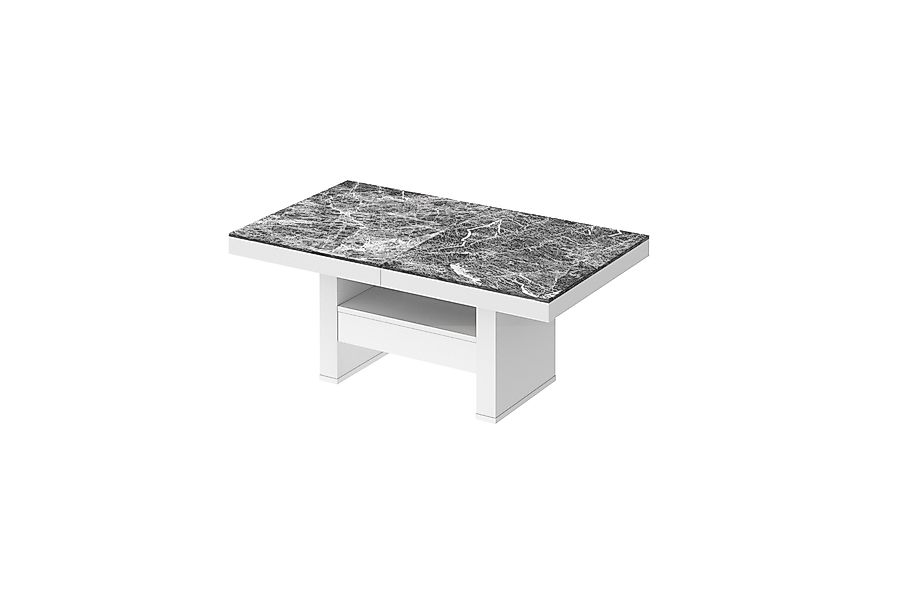 designimpex Couchtisch HLU-111 Marmor dunkel Hochglanz günstig online kaufen