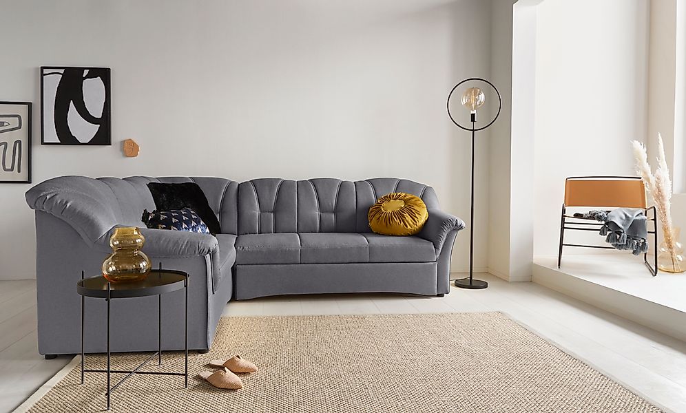DOMO collection Ecksofa "Amora, bequem und zeitlos, L-Form" mit Federkern f günstig online kaufen