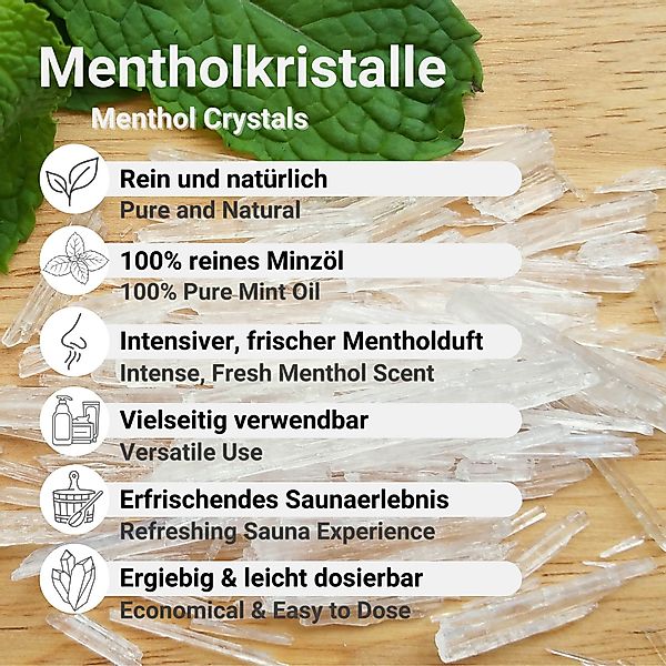 DistrEbution Sauna-Aufgussset Mentholkristalle aus 100% Minzöl, günstig online kaufen