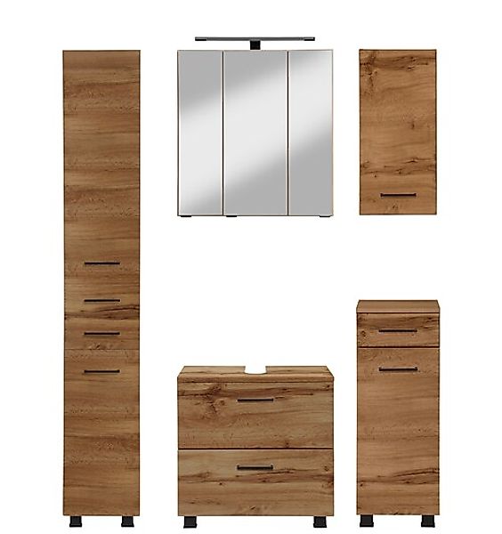 welltime Badmöbel-Set »"Trento", Badezimmer-Set, Hängeschrank, Unterschrank günstig online kaufen