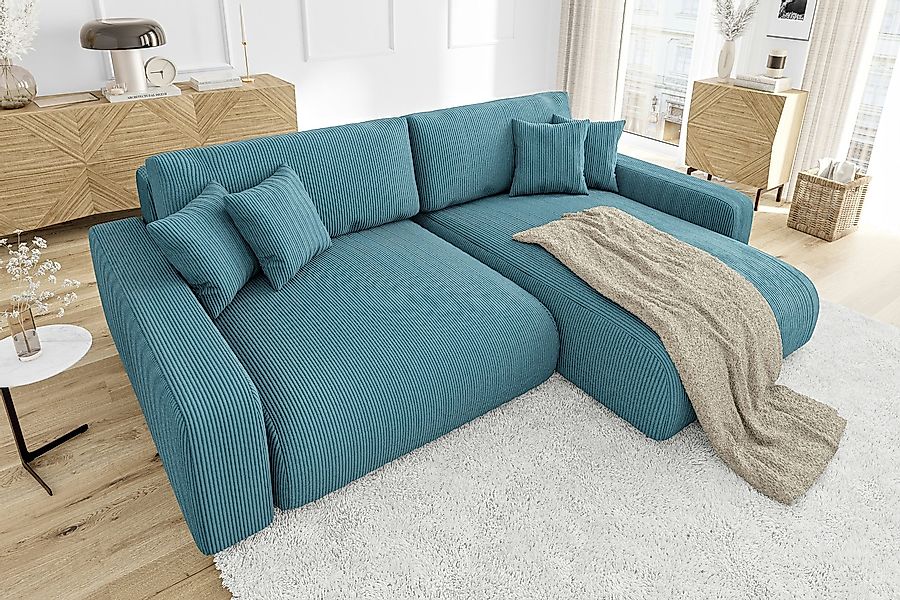 S-Style Möbel Ecksofa Emma mit Bettfunktion günstig online kaufen