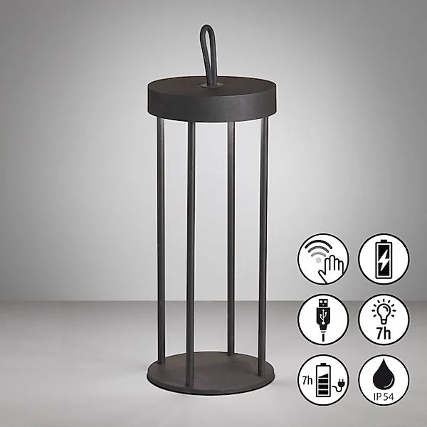 easy! BY FHL Außen-Tischleuchte »Kante«, 1 flammig, Leuchtmittel LED-Modul günstig online kaufen