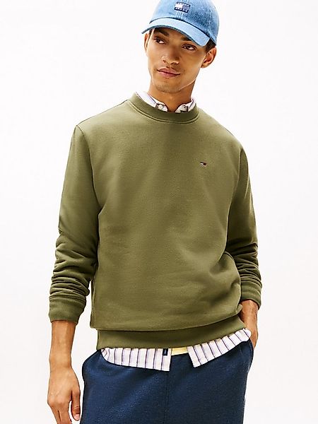 Tommy Jeans Sweatshirt TJM REGULAR FLAG CREW NECK Mit besticktem Markenlogo günstig online kaufen