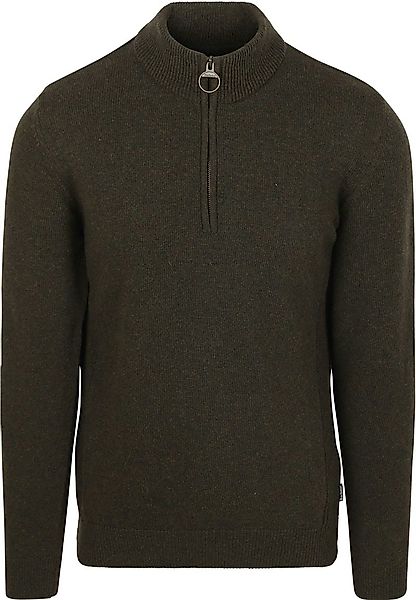 Barbour Half Zip Pullover Wolle Olive - Größe M günstig online kaufen