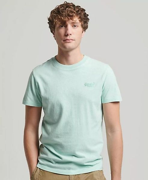 Superdry T-Shirt VINTAGE LOGO EMB TEE Light Mint Green Marl günstig online kaufen