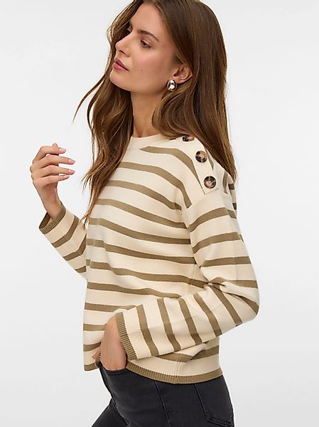 Vero Moda Rundhalspullover VMSABA LS O-NECK günstig online kaufen
