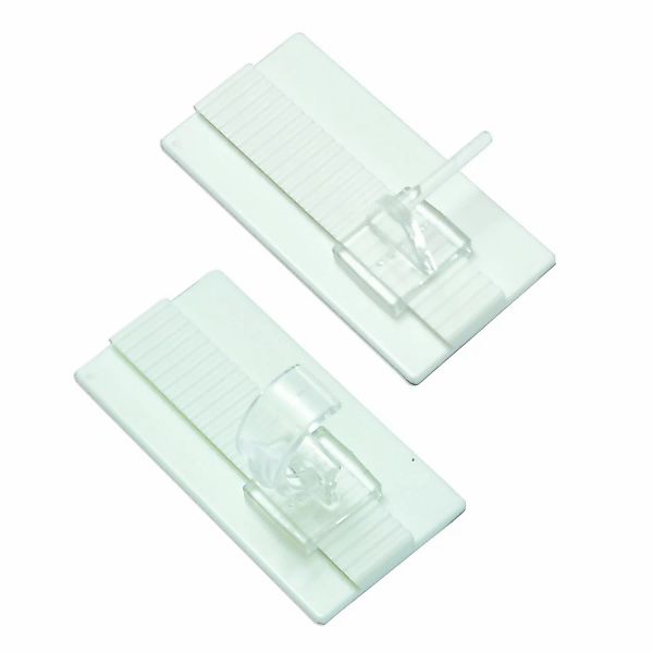GARDINIA Gardinenstangenhalter Klebehaken Universal, (2-St), Zubehör günstig online kaufen