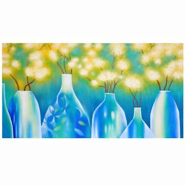 HWC Mendler Ölgemälde Vasen XL handgemalt 135x70cm mehrfarbig günstig online kaufen