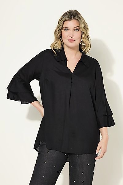 MIAMODA Hemdbluse Bluse A-Linie Satin 3/4-Ärmel günstig online kaufen
