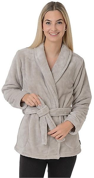 Wewo fashion Damenbademantel 6604, Kurzform, Wellsoft-Microfaser, Schalkrag günstig online kaufen