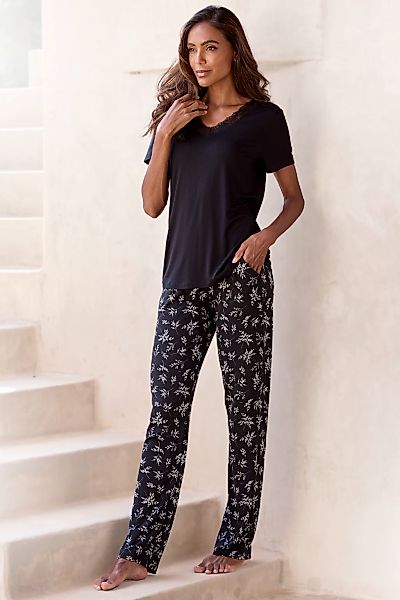 Vivance Dreams Pyjama Set, 2-teilig, 2 mit süßem Blumen-Print günstig online kaufen