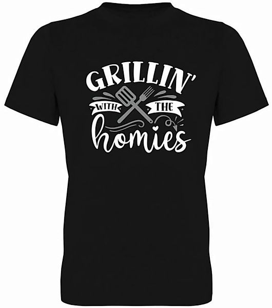 G-graphics T-Shirt Grillin´ with the homies Herren T-Shirt, mit trendigem F günstig online kaufen