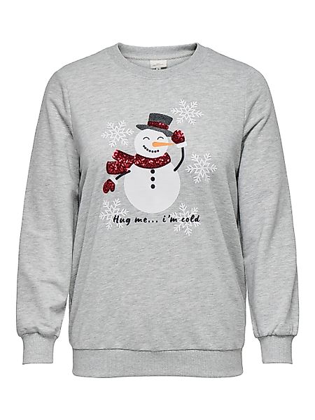 ONLY CARMAKOMA Sweatshirt CARXMAS SNOW LS günstig online kaufen