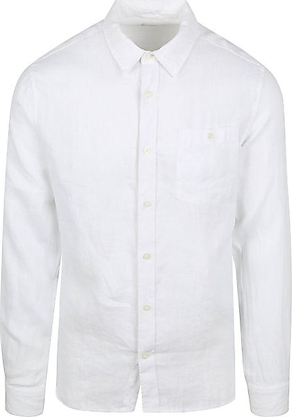 KnowledgeCotton Apparel Hemd Leinen Weiß - Größe XL günstig online kaufen