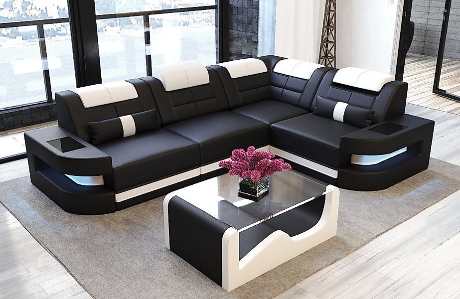 Sofa Dreams Ecksofa Leder Sofa Ledercouch günstig online kaufen