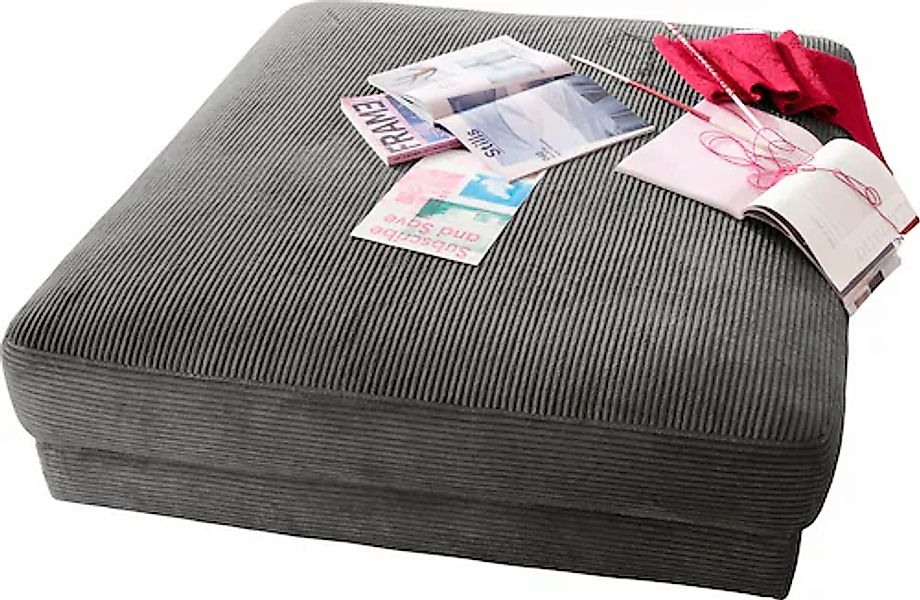 Home affaire Hocker »Enisa« passend zum "Enisa"-Sofa, Bezug in Cord günstig online kaufen