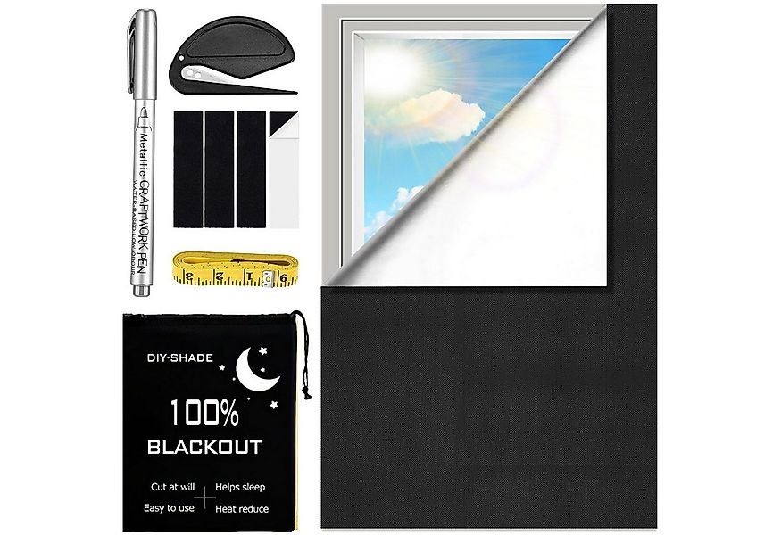 HEYHIPPO Verdunkelungsvorhang Verdunkelungsvorhänge, Sonnenschutz für Fenst günstig online kaufen