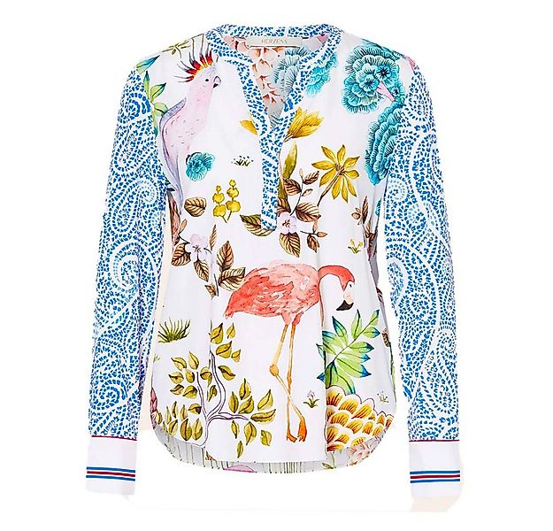 Herzensangelegenheit Blusentop HERZENS Blusen aus Seide mit Allover-Muster günstig online kaufen