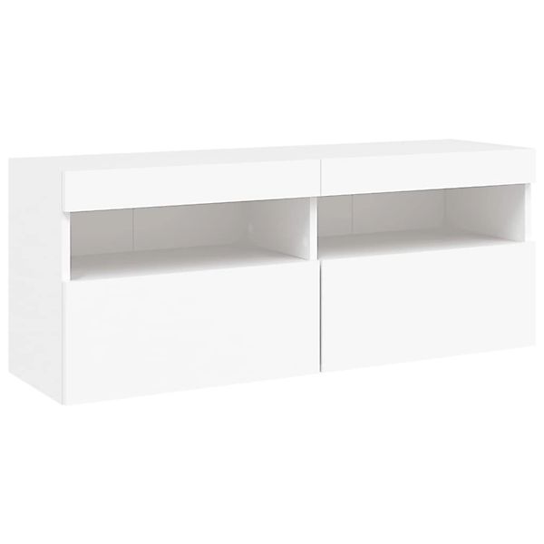 vidaXL TV-Wandschrank mit LED-Leuchten Weiß 100x30x40 cm 837211 günstig online kaufen