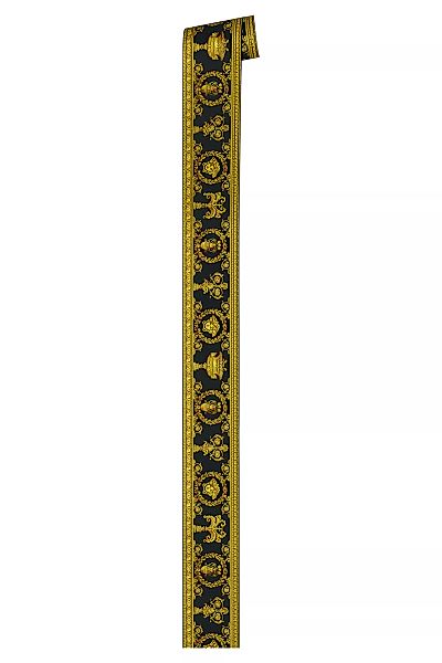 Metallic Mustertapete Versace wallpaper Versace 3 Vanitas in Gelb Metallic günstig online kaufen