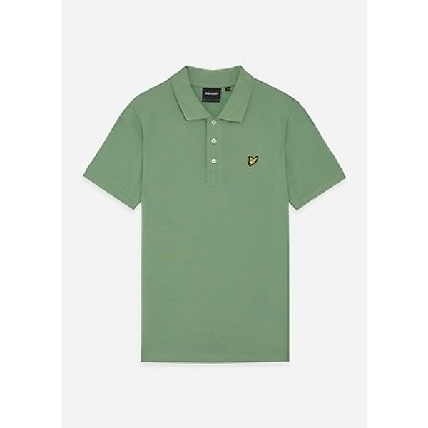 Lyle & Scott  T-Shirts & Poloshirts Plain polo - smoke green günstig online kaufen