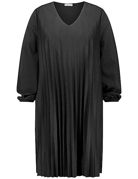 Samoon A-Linien-Kleid Softes Plisseekleid mit dezentem Glitzer-Effekt günstig online kaufen