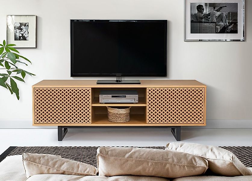 andas Lowboard Kommode mit besonderem Print, push-to-open Funktion, FSC günstig online kaufen