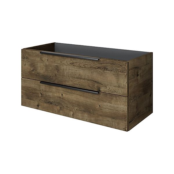 Pelipal Waschbeckenunterschrank Quantum 07 Eiche Ribbeck Quer 100 cm 2 Ausz günstig online kaufen