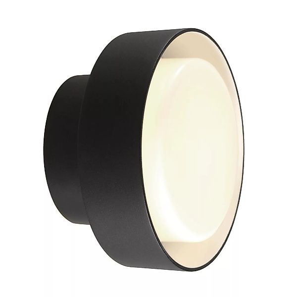 Marset - Plaff-on! 16 LED Außenwand-/Deckenleuchte - schwarz/H x Ø 9x16cm/2 günstig online kaufen