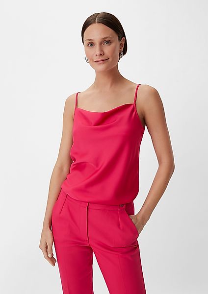 Comma Blusentop Trägertop aus Satin günstig online kaufen