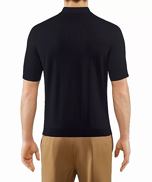 FALKE Herren Polo-Shirt, XL, Blau, Uni, Schurwolle, 60045-643705 günstig online kaufen