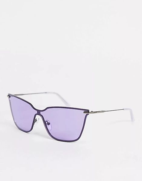Calvin Klein – Cat-Eye-Sonnenbrille in Lila günstig online kaufen