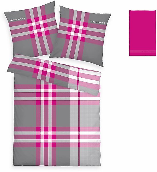 TOM TAILOR HOME Bettwäsche »Nick in Gr. 135x200 oder 155x220 cm«, mit Grati günstig online kaufen