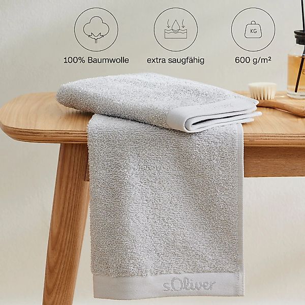 s.Oliver Handtuch Set »s. Oliver, besonders weich und saugfähig«, (Set, 3 S günstig online kaufen