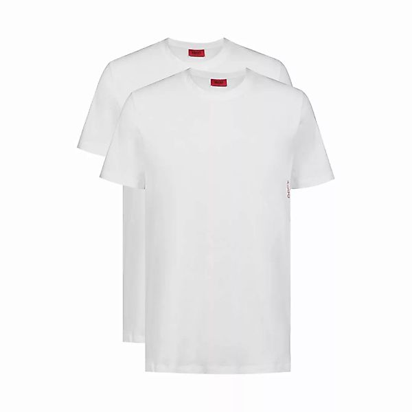 Hugo T-shirt Mit Geripptem Kragen 2 Einheiten M White günstig online kaufen