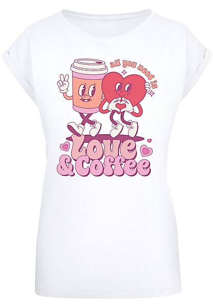 F4NT4STIC T-Shirt "Love and Coffe Valentinstag", Premium Qualität günstig online kaufen