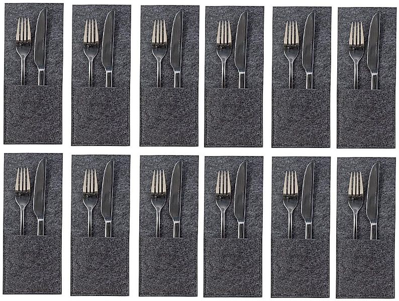 Geschenkestadl Besteckhalter 12 Bestecktaschen personalisierbar Besteckhalt günstig online kaufen