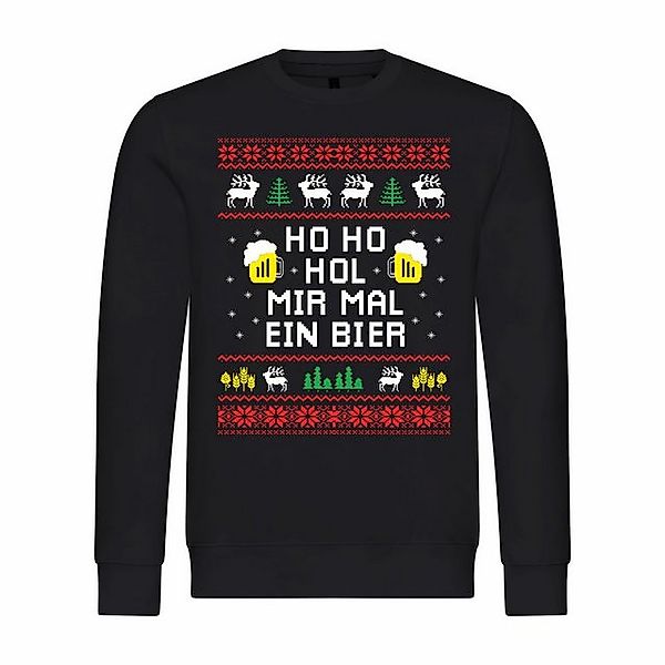 deinshirt Kapuzenpullover Herren Pullover HO HO Hol mir mal ein Bier Mit Pr günstig online kaufen