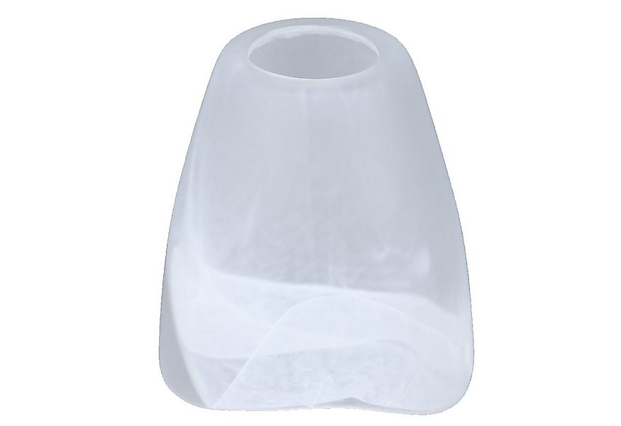 Home4Living Lampenschirm Lampenglas Ø 109mm Weiß Blütenform Alabasterglas, günstig online kaufen