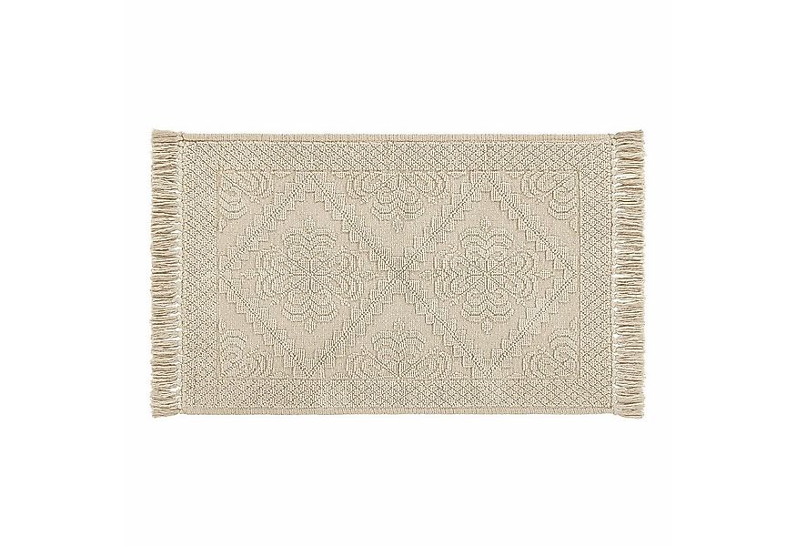 Mirabeau Badematte Badematte Mivorex beige, Höhe 60.0 mm, 100% Baumwolle günstig online kaufen