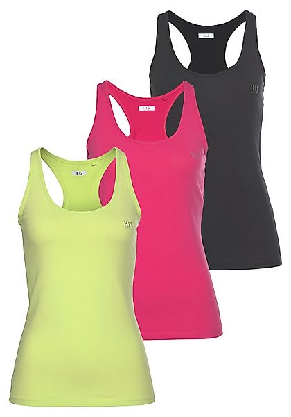 H.I.S Tanktop, (Packung, 3er-Pack), Softer Feinripp mit elastischer Baumwol günstig online kaufen