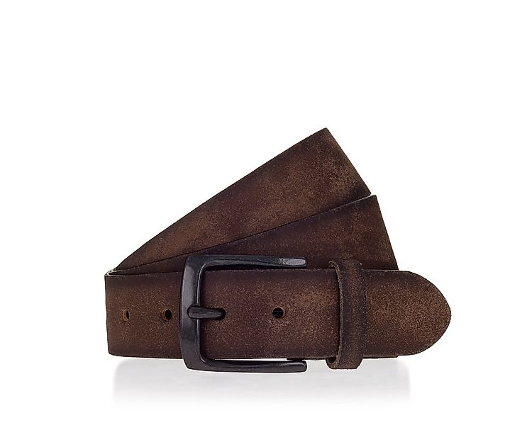 MUSTANG Ledergürtel Vollrindleder in Antik-Optik, Dornschnalle, 4 cm breit günstig online kaufen