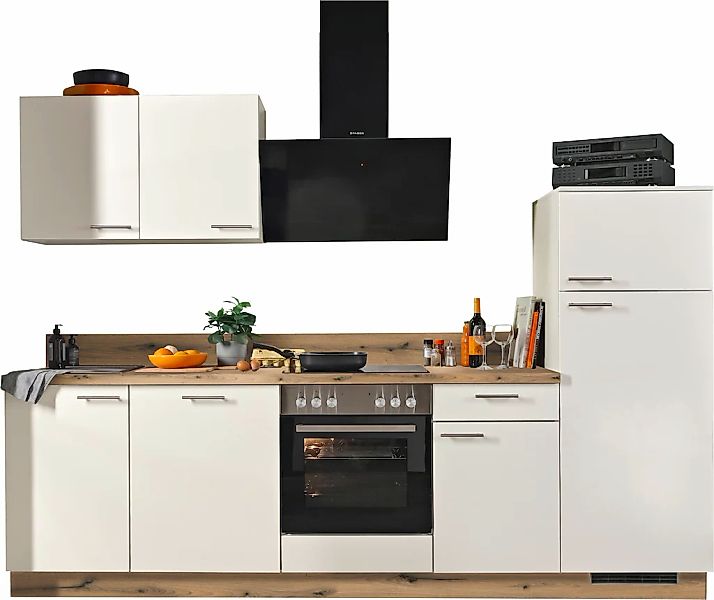 KOCHSTATION Küche vormontiert, wahlweise mit E-Geräten, Stellbreite 280 cm günstig online kaufen