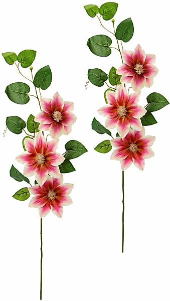 I.GE.A. Kunstblume "Clematisranke Waldrebe", Zweig Einzelblume Stielblume, günstig online kaufen