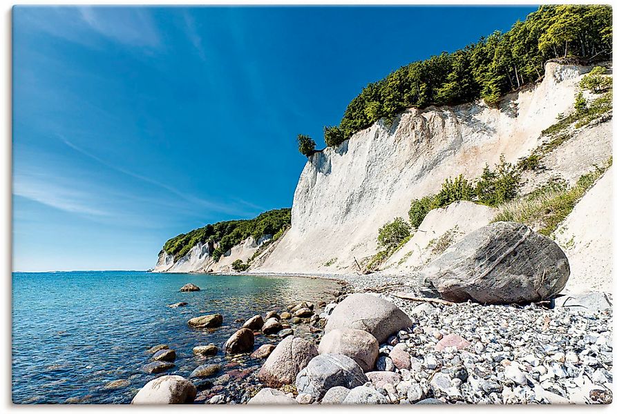 Artland "Kreidefelsen auf der Insel Rügen 2" Küste 1 Stk. tlg. auf Holzrahm günstig online kaufen