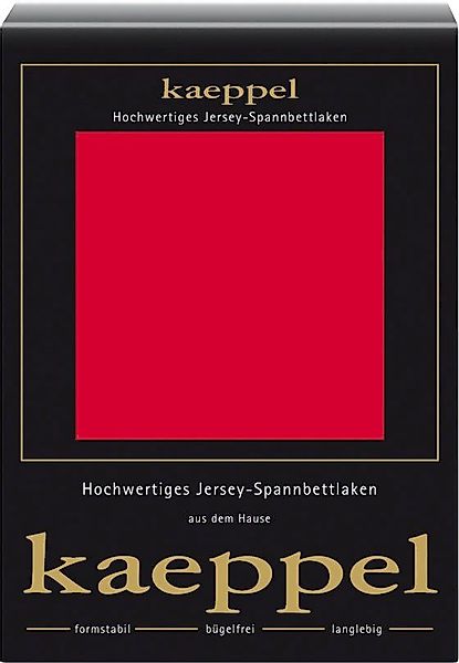 Kaeppel Spannbettlaken Single Jersey Mako Elasthan, günstig online kaufen