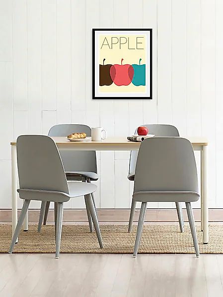 queence Bild »Elias«, Obst-Obst Bilder-Essen-Lebensmittel-Kunst-Schriftzug, günstig online kaufen