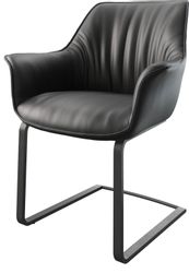 DELIFE Polsterstuhl Keila-Flex, mit Armlehnen Freischwinger günstig online kaufen